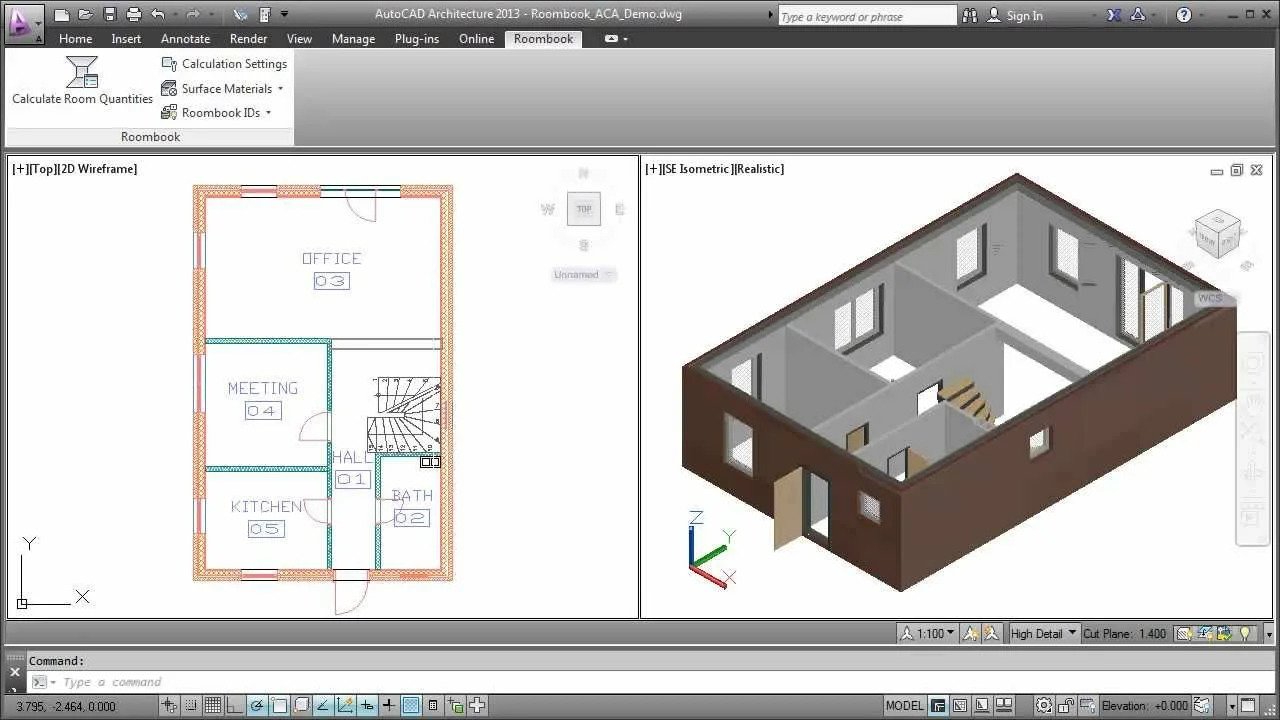 autocad sample projects for students