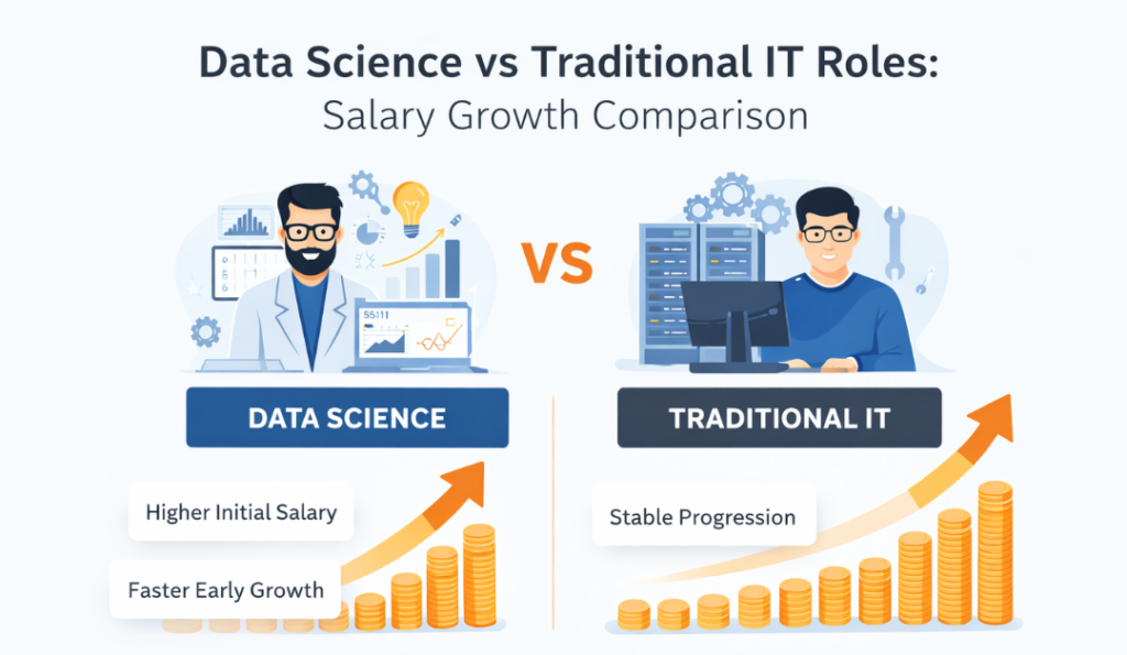 Data-Science-vs-Traditional-IT-Roles-Salary-Growth-Comparison
